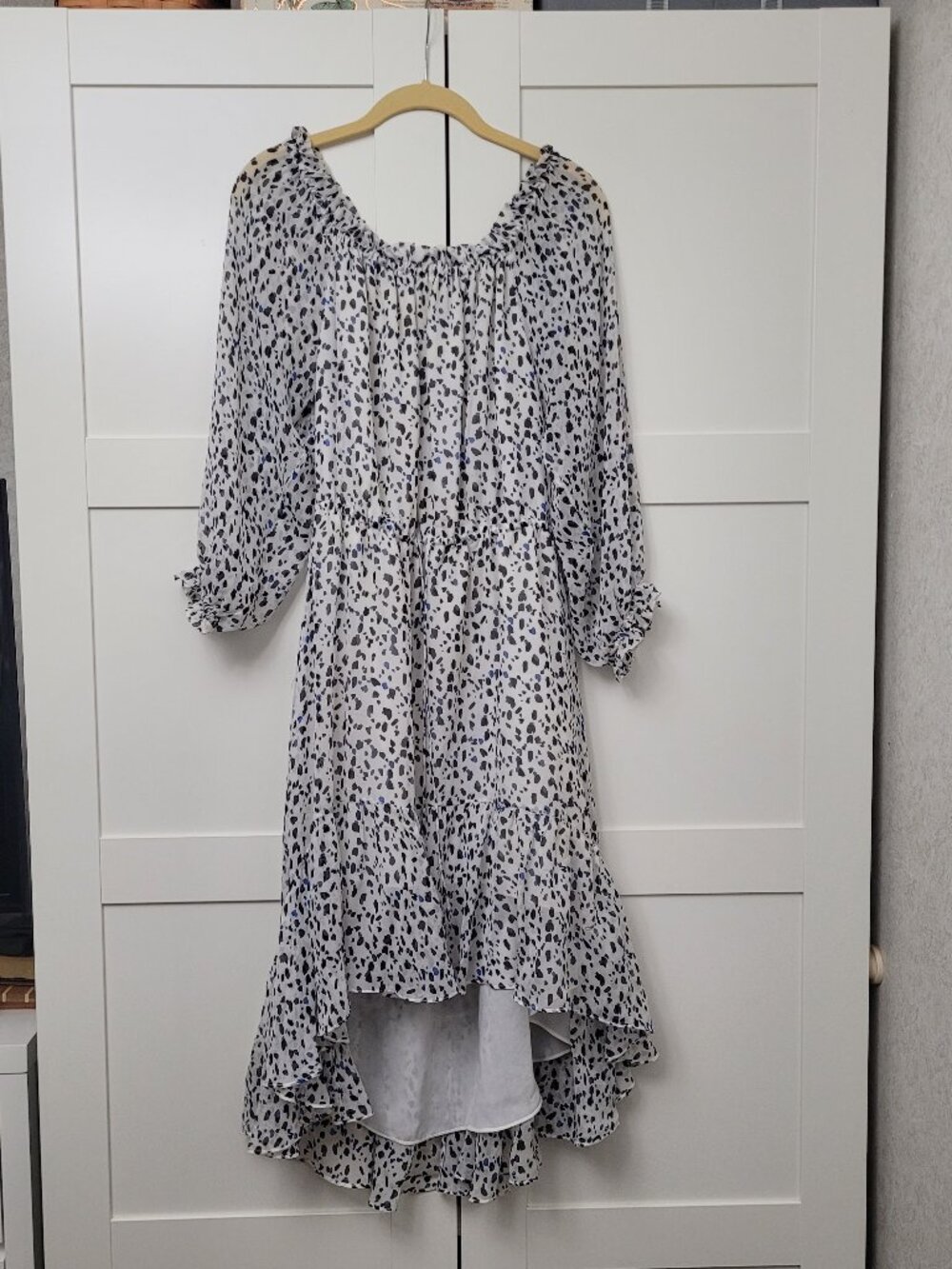 DVF Diane Von Fursterberg Off The Shoulder Camila Dress Size 12 - Picture 2 of 16